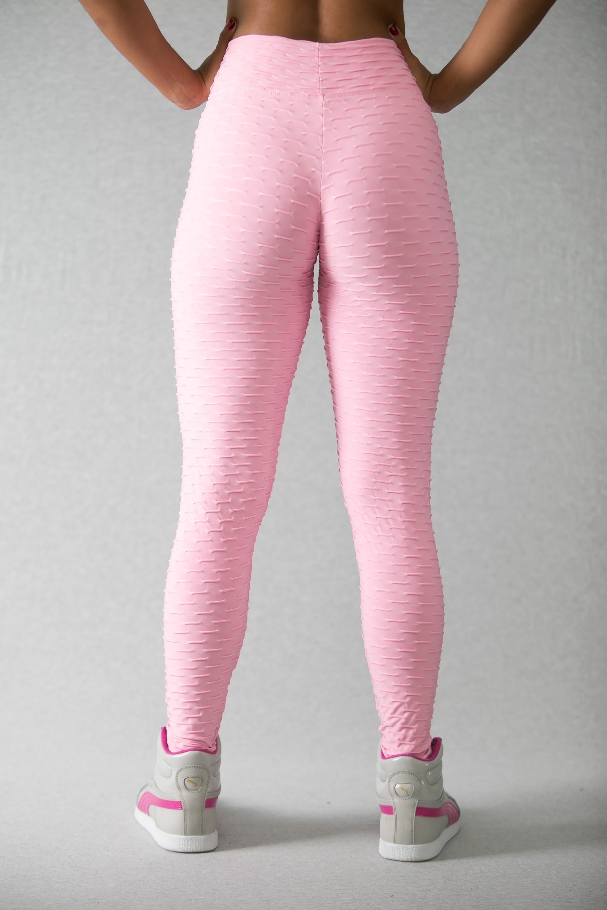 Calca Legging Jacar Rosa Bebe Canela Carioca